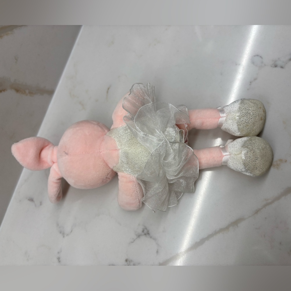 Ty Beanie Baby Ballerina Bunny Named Pique Plush Toy - Picture 4 of 6